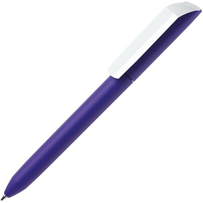 Ручка шариковая автоматическая "Flow Pure GOM CB", 1.0 мм, темно-фиолетовый, белый, стерж. синий