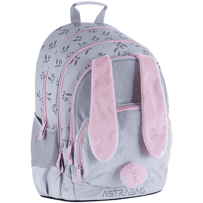 Рюкзак школьный "Honeybunny", серый, розовый - 2