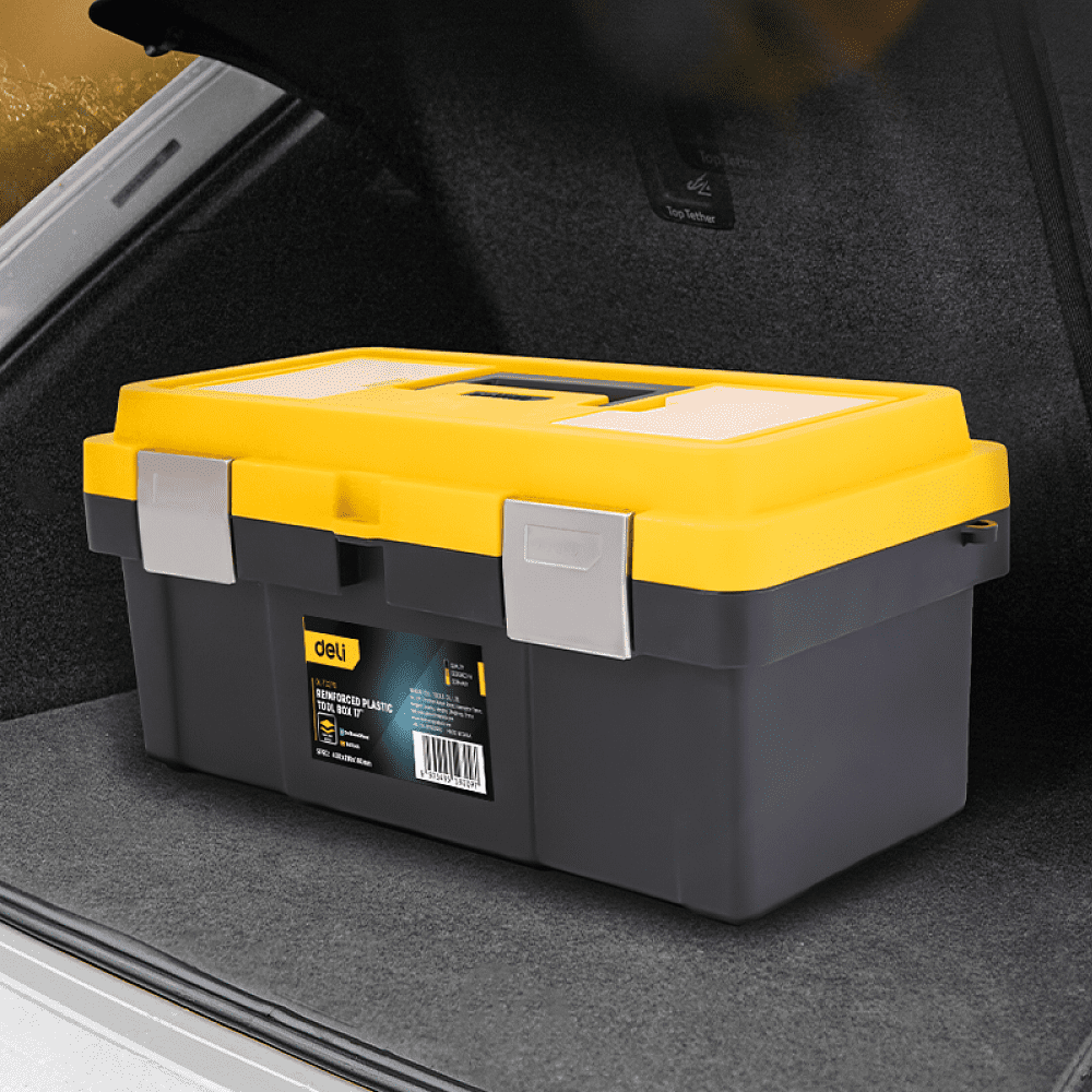 Ящик для инструмента Deli "EDL-TC270", 400х210х190 мм, пластмасса, металлическая застежка - 2