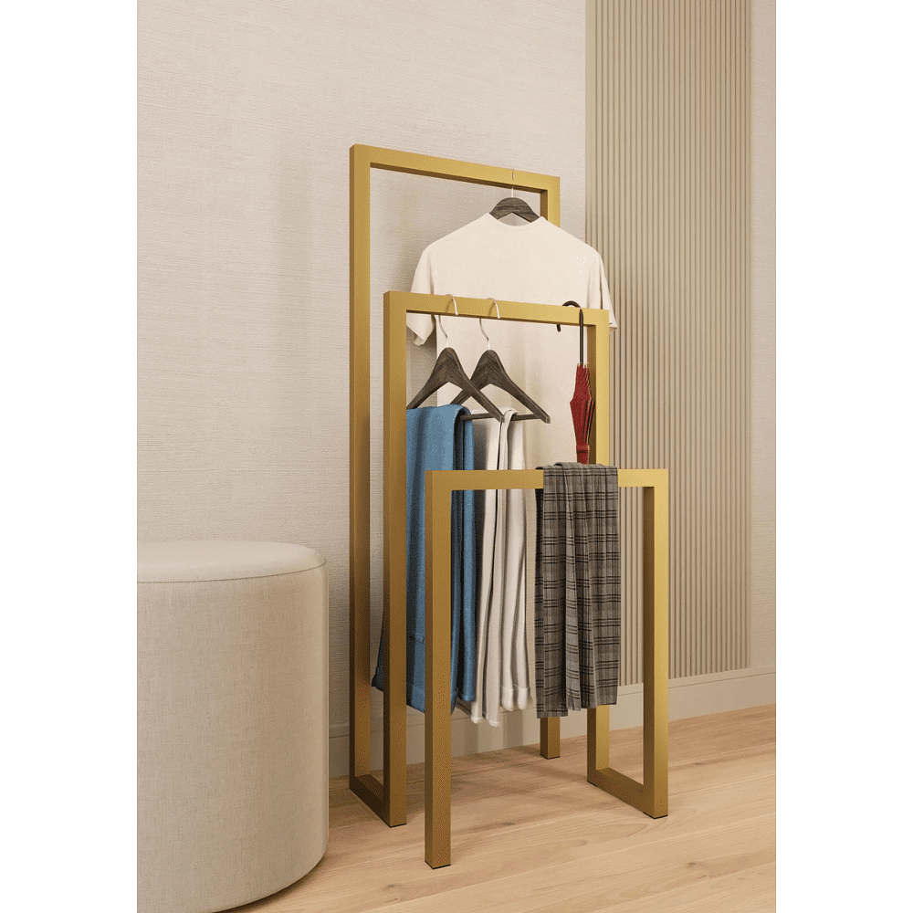 Вешалка напольная ALLERD 120 GEON, золотой - 3