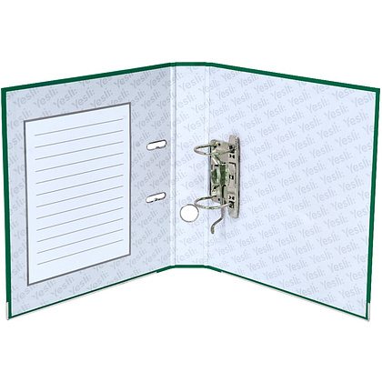 Папка-регистратор "Yesli:", А4, 50 мм, ПВХ Эко, зеленый - 6