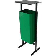 Урна уличная для мусора СТАНДАРТ, 50 л, металл, зелёный