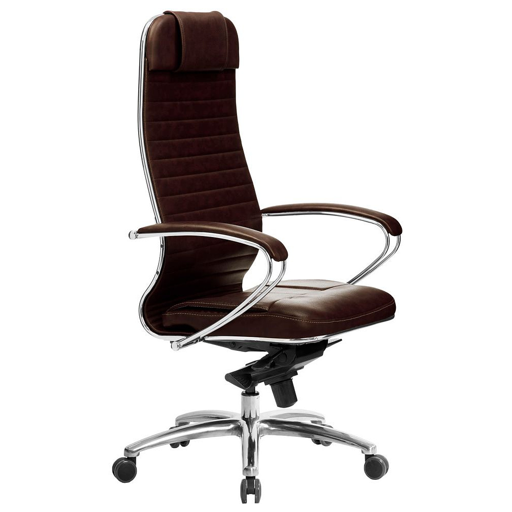 Кресло для руководителя "Samurai KL-1.04", экокожа, металл, темно-коричневый - 2