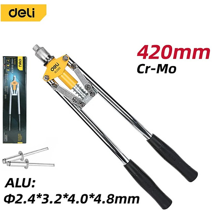 Заклепочник двуручный Deli YS EDL2320, 420 см, 2.4-4.8 мм - 8
