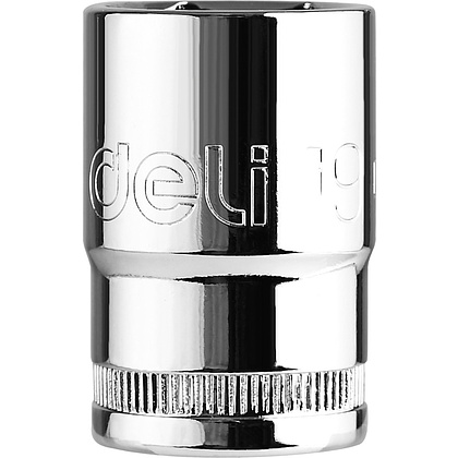 Головка торцевая шестигранная Deli YS EDQ4019 1/2", 19 мм, серебристый