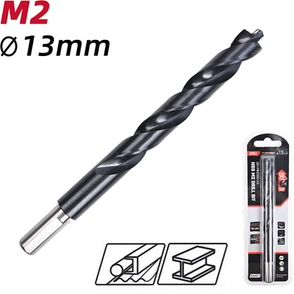 Сверло по металлу Deli RS EDH-MHZ130-E4, 13.0 мм, DIN 338, HSS-TiN - 3