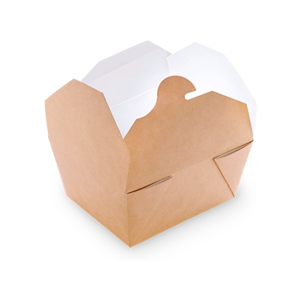 Контейнер бумажный 600 мл, 130/113х105/90х64, 50 шт/упак, крафт - 2