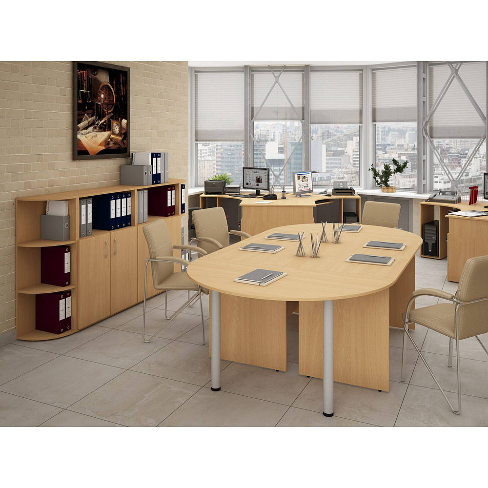 Коллекция Столица шкаф для документов С-215.522, 800х355х1880 мм, дуб сонома - 10