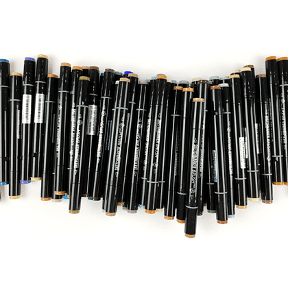 Маркер перманентный двусторонний "Sketchmarker Brush", O34 ноготки - 4