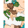 Декор на стену "Карта мира" многоуровневый на стену, XXL 3141, цветной, 100х181см - 2