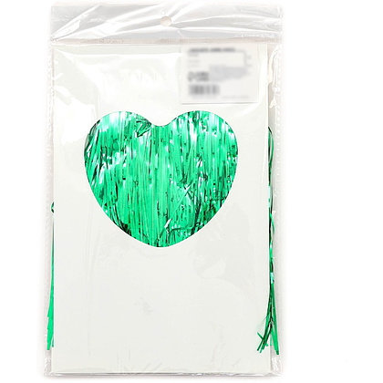 Гирлянда "Дождик", 2 м, ПВХ, с липкой лентой, зелёный - 5