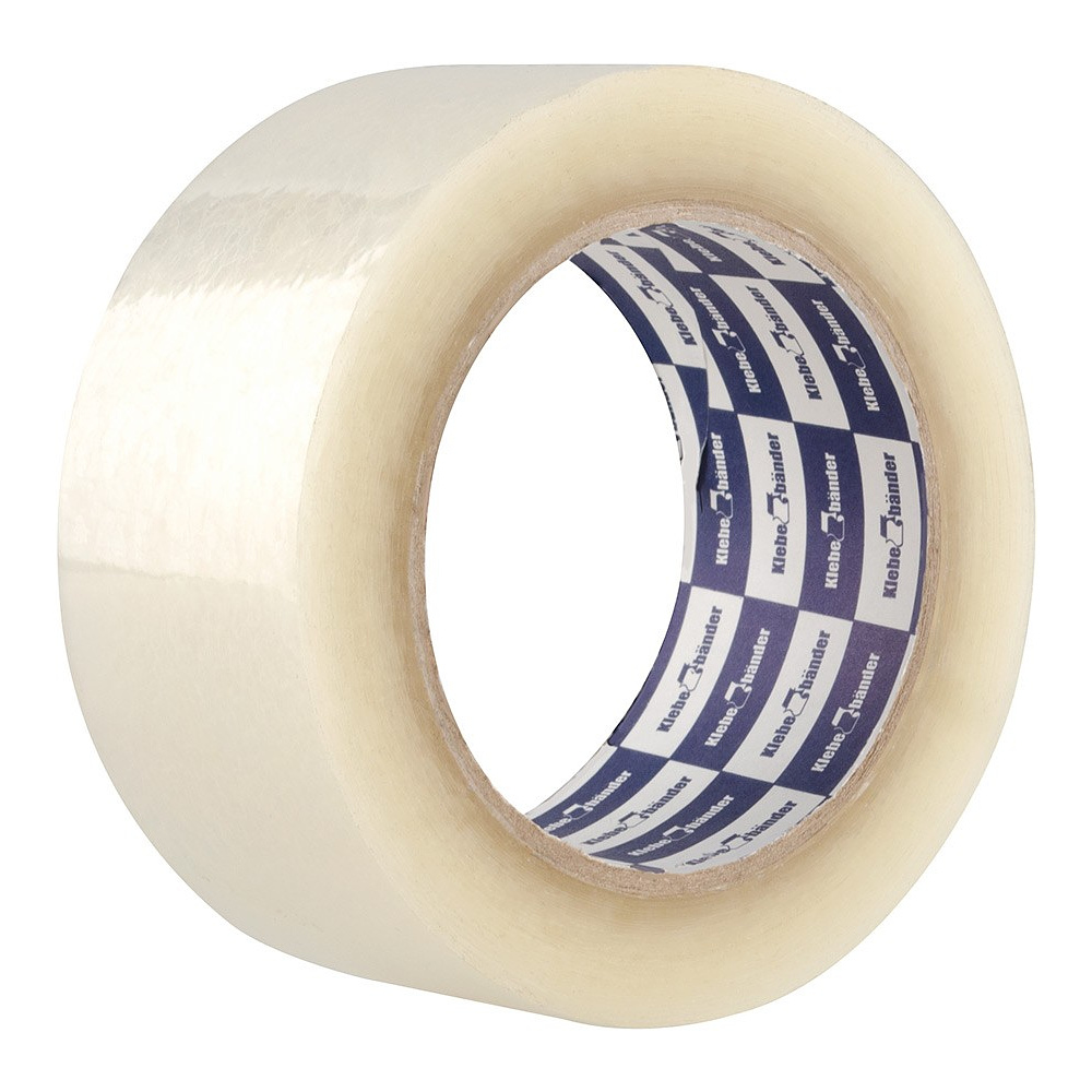 Клейкая лента упаковочная "Klebebander", 50 мм х 120 м, 40 мкм, прозрачная