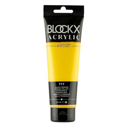 Краски акриловые "Blockx", 717 основной желтый, 120 мл
