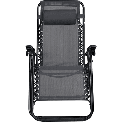 Кресло складное AksHome RELAX, ткань, серый, сталь черная - 9