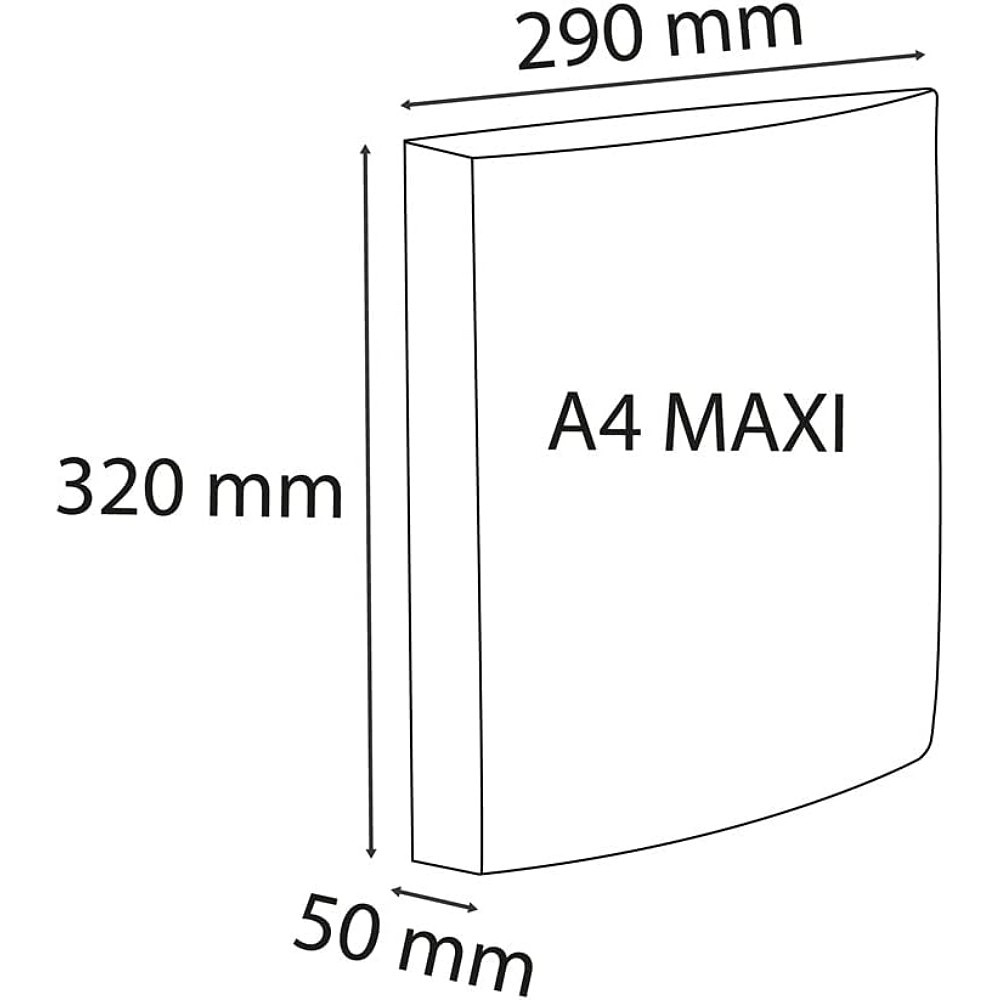 Папка на кольцах Exacompta "Iderama", 4 кольца, голубой - 5