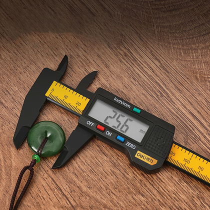 Штангенциркуль Deli YS EDL90150, 150 мм, электронный, желтый - 4