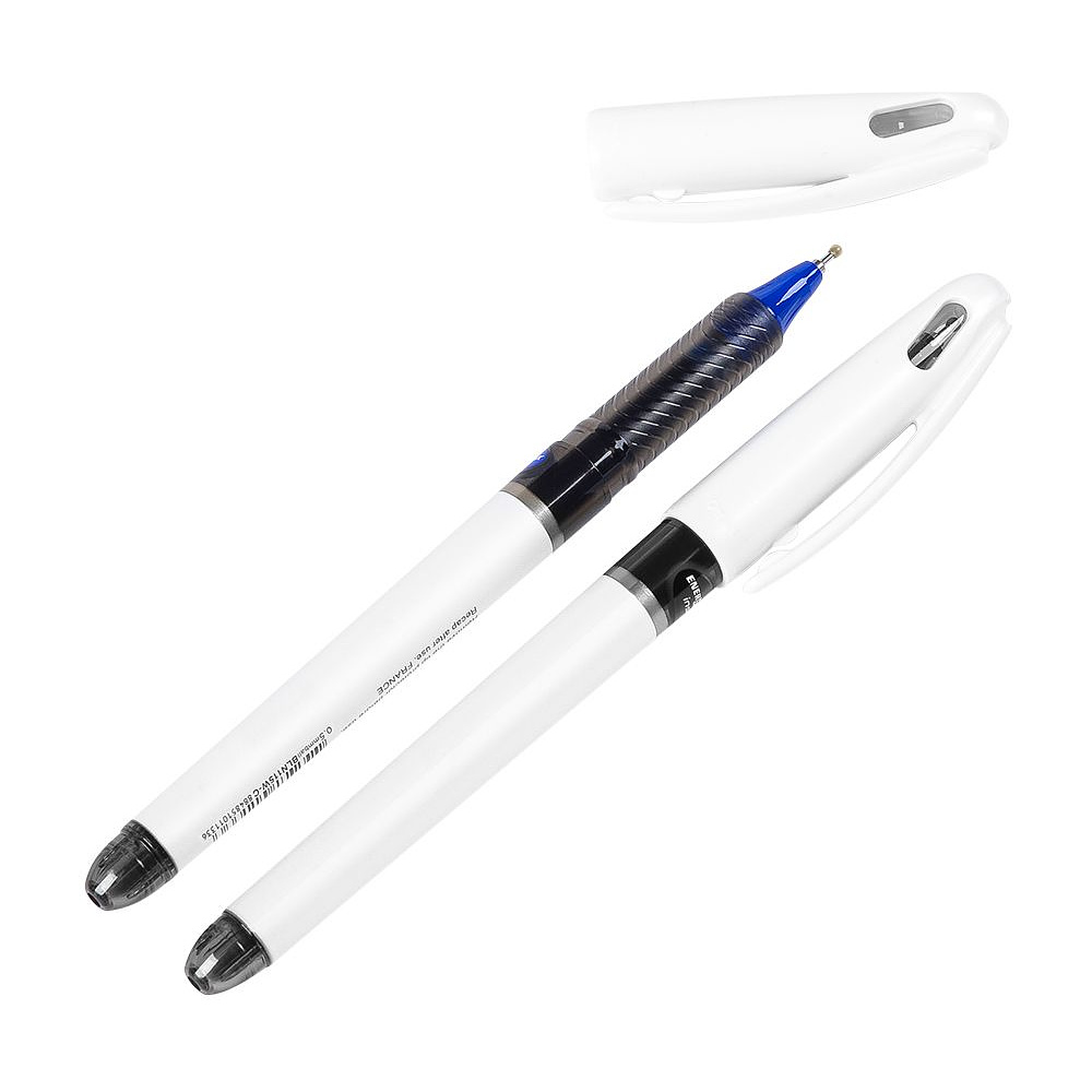 Ручка-роллер "EnerGel Tradio", 0.5 мм, белый, черный, стерж. черный - 2