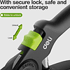 Секатор садовый Deli GS EDL-YL0003, 203 мм, SK5, черный - 6