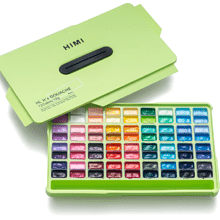 Краски гуашевые "Himi Jelly Cup", набор 72 цветов, 12 мл, кювета, пластиковый футляр