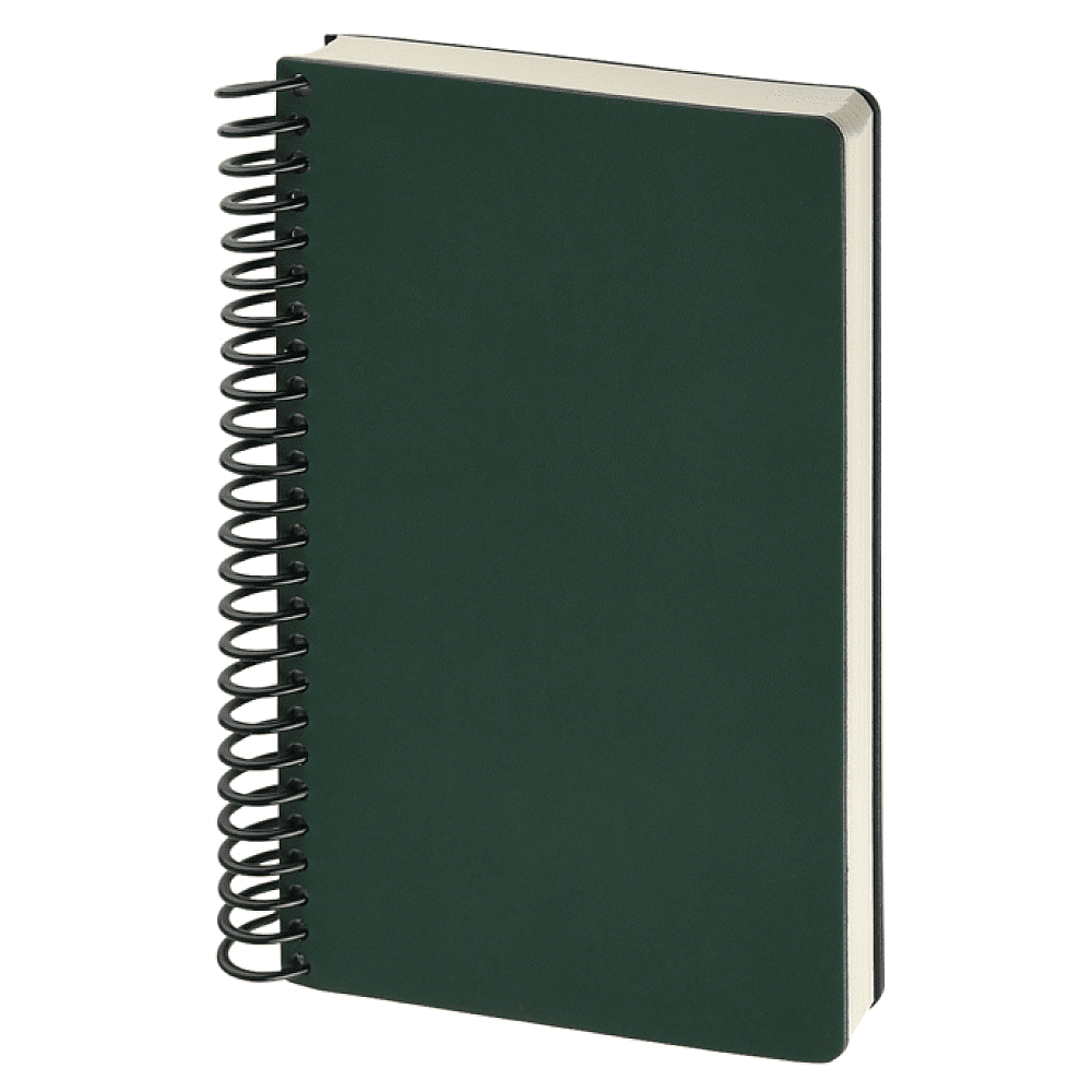 Ежедневник недатированный "Agenda", А5, на спирали, зеленый - 2
