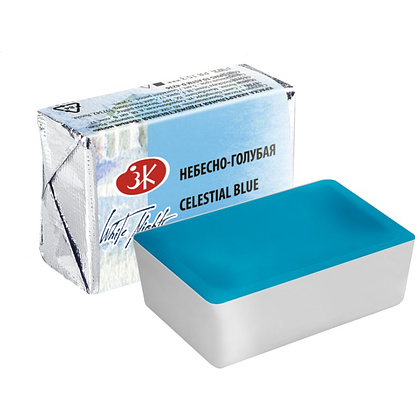 Краски акварельные "Белые ночи", 512 небесно-голубая, кювета