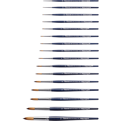 Кисть для рисования "Tintoretto Bronze", синтетика, круглая, №9 - 2