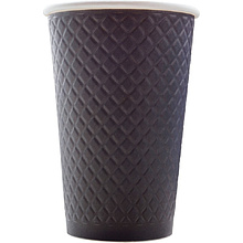 Стакан картонный 400 мл, Waffle