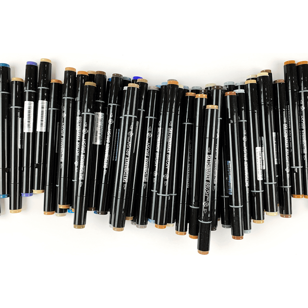 Маркер перманентный двусторонний "Sketchmarker Brush", O85 обнаженный - 4