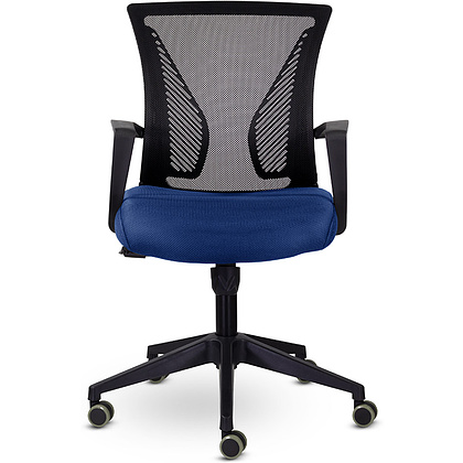 Кресло для персонала Энжел СН-800 "СР TW-01/Е53-К", ткань, сетка, пластик, темно-синий - 2