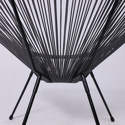 Кресло садовое AksHome RIMINI, искусственный ротанг, серый - 12