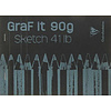 Скетчбук "Graf It", A5, 90 г/м2, 80 листов, черный - 2