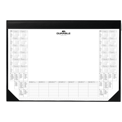 Бювар с планингом, 42x59 см,  черный