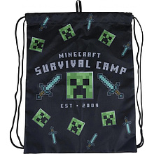 Мешок для обуви "Minecraft", 33x45 см