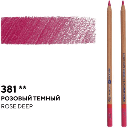 Карандаш цветной "Мастер-класс", 381, розовый темный - 2