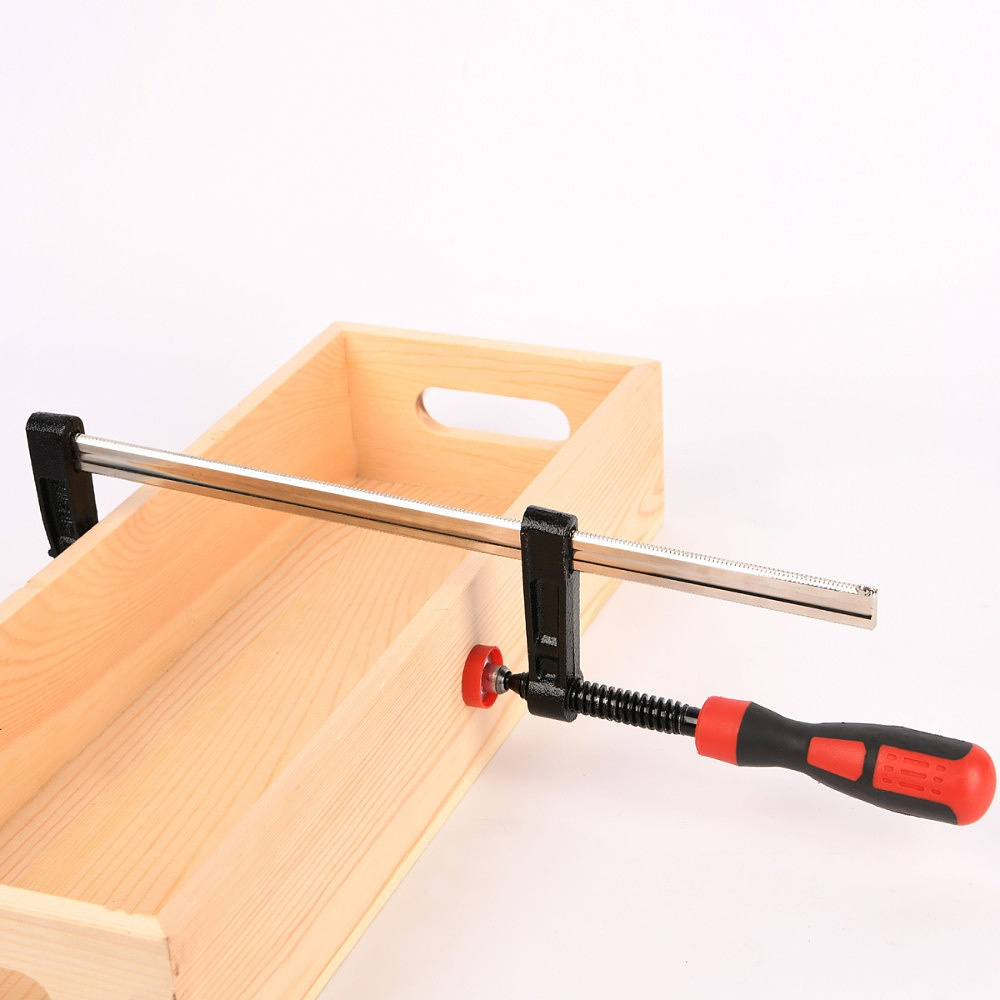 Струбцина F-образная Deli RS EDL111280Z, 120х800 мм, усиленная, черный, красный - 5