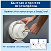 Диспенсер "Tork SmartOne T9" для туалетной бумаги в мини рулонах, пластик, белый (681000) - 5