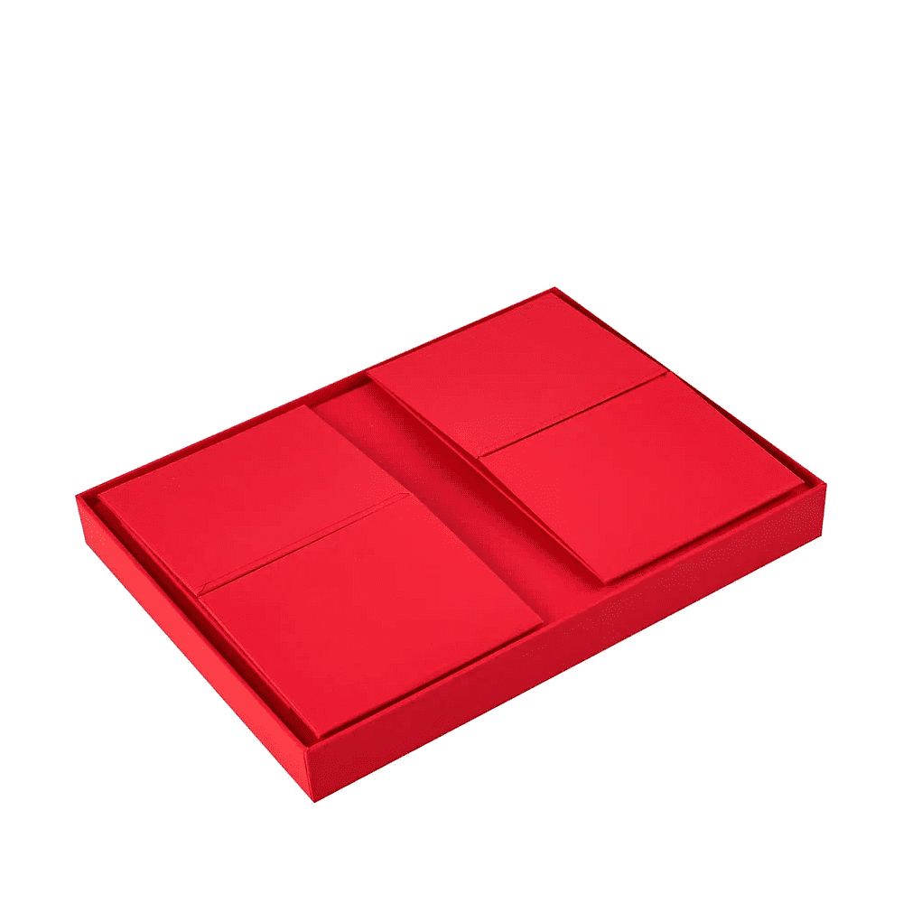 Коробка картонная, 220х160х95 мм, красный - 4