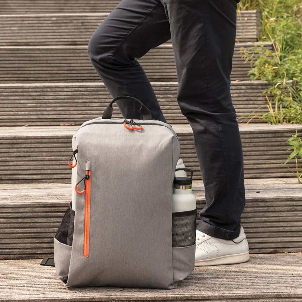 Рюкзак для ноутбука Xindao "Lima", серый, оранжевый - 7