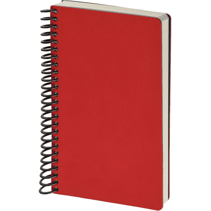 Ежедневник недатированный "Agenda", А5, на спирали, красный - 2