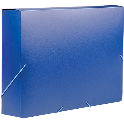 Папка на резинках "OfficeSpace", 50 мм., пластик, синий