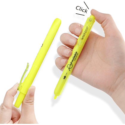 Маркер текстовый автоматический "Retractable", фиолетовый - 5