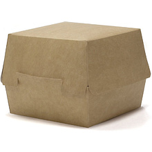  Контейнер бумажный для бургера с крышкой, 80 шт/упак