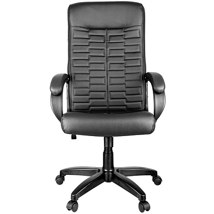 Кресло для руководителя Helmi HL-E80 "Ornament", экокожа, пластик, черный - 4