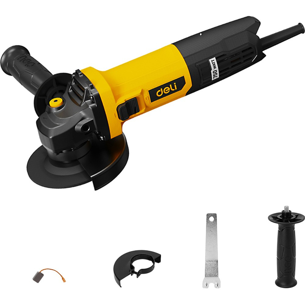 Угловая шлифмашина Deli YS EDL-JM125-E2 750 Вт, 125 мм