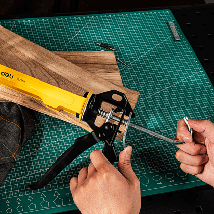 Пистолет для герметика Deli YS EDL2370A, полузакрытый, 250 мм - 5