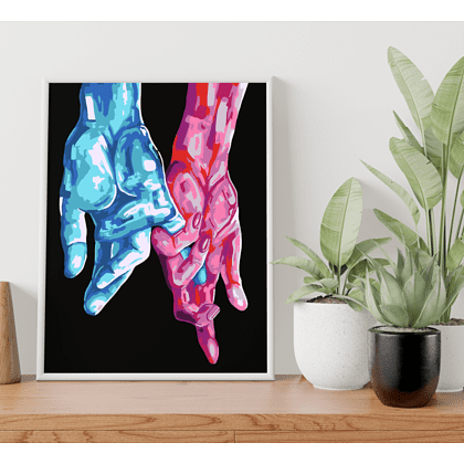 Картина по номерам "Руки" - 2