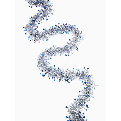 Гирлянда-мишура "Глянец звёзды", d7 см х 2 м, ассорти - 4