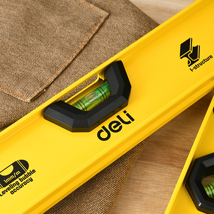 Уровень строительный Deli YS EDL29600G, 600 мм, рельсовый - 5