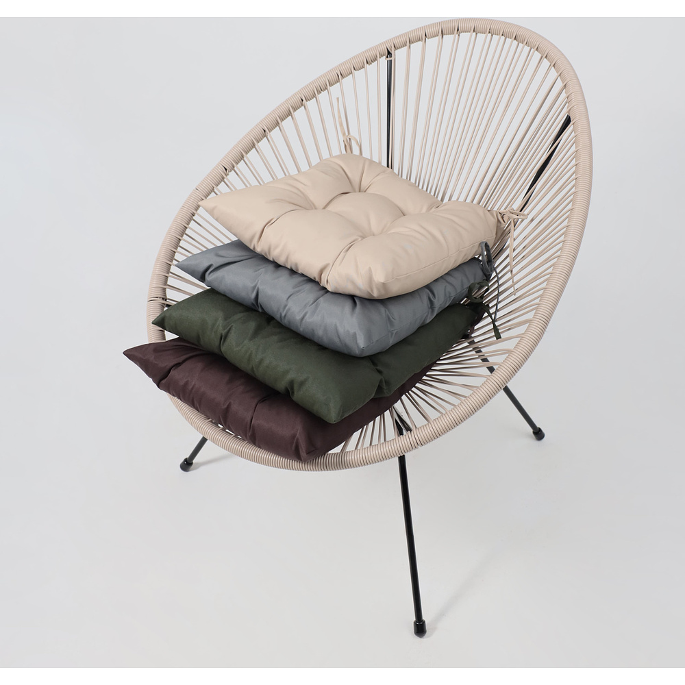 Кресло садовое AksHome RIMINI, искусственный ротанг, коричневый - 4