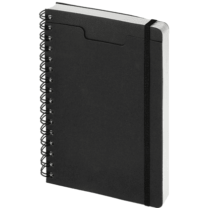 Ежедневник недатированный "Pragmatic", А5, на гребне, черный